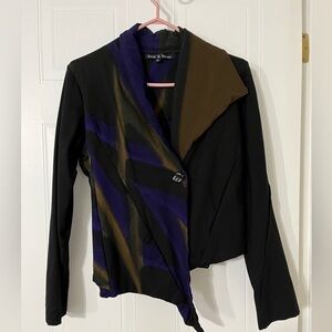 Rock N’ Karma Black and Purple Women's Jacket